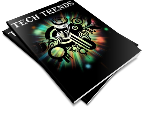 Free tech trends report magazine illustration